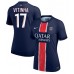 Paris Saint-Germain Vitinha #17 Hjemmedrakt Dame 2024-25 Kortermet